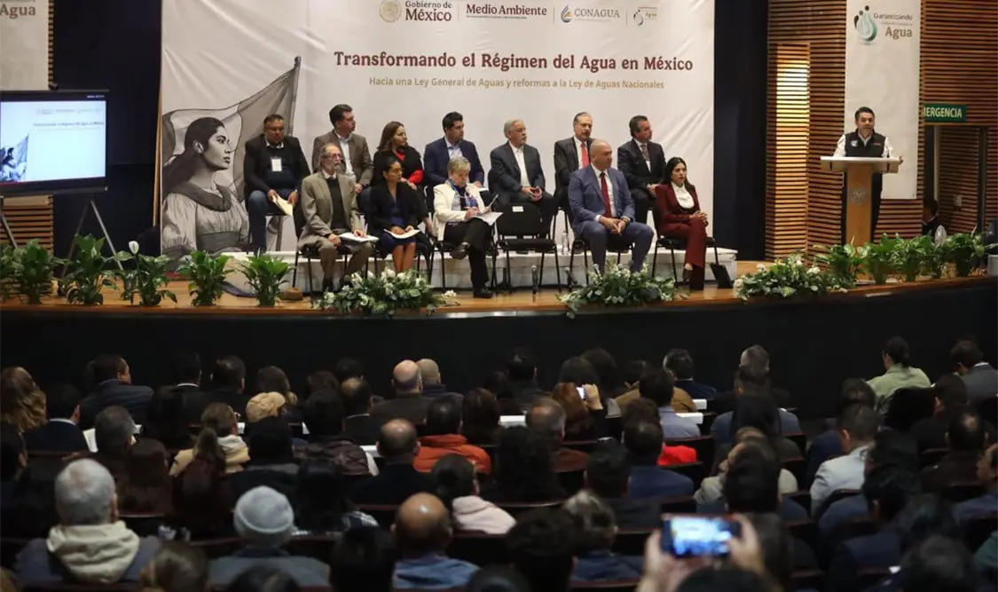 Inauguran foros Transformando el Régimen del Agua