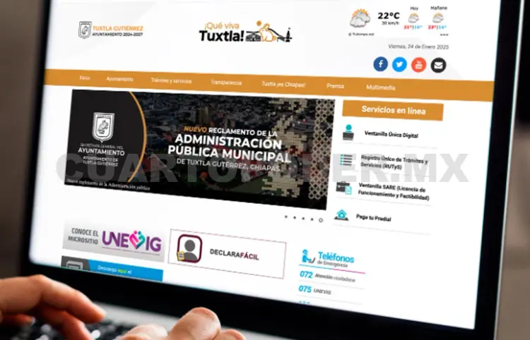 Alertan por sitio web falso del municipio