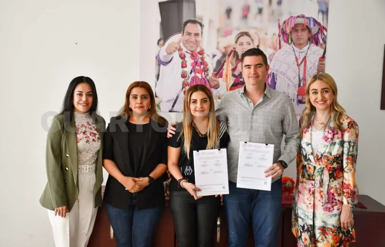 Firman convenio a favor de las mujeres emprendedoras