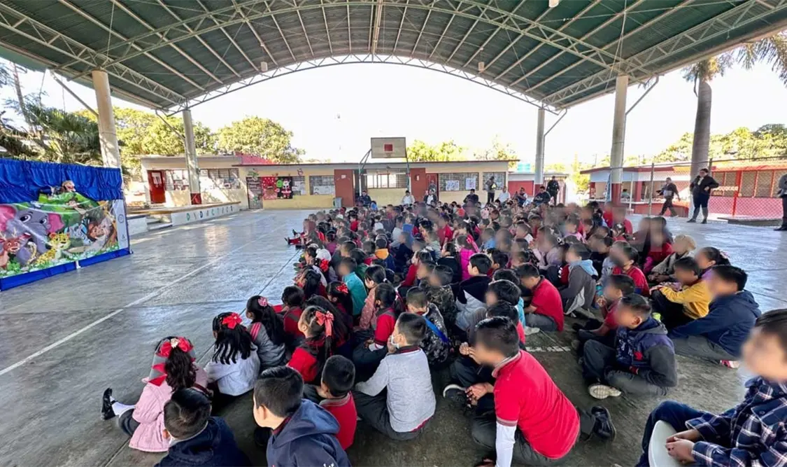 Imparte SSP conversatorio de prevención a niños y docentes