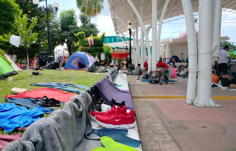 Migrantes piden permiso para irse de Chiapas