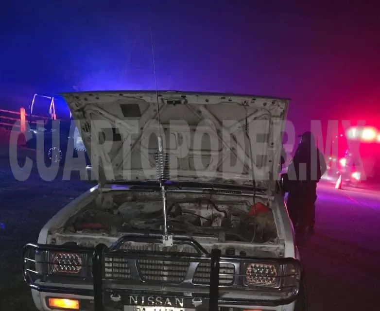 Manejaba un vehículo con motor robado