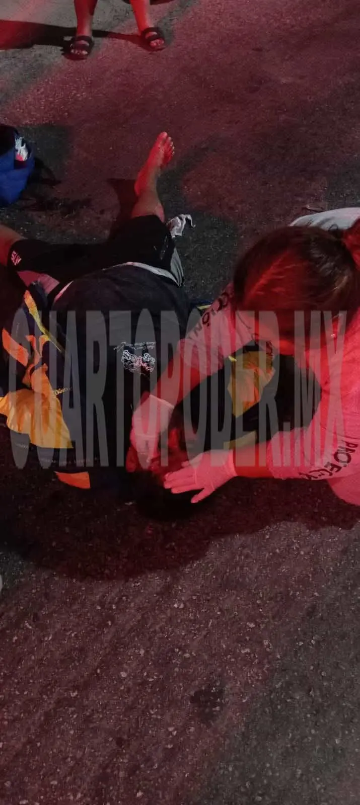 Lo embiste un auto "fantasma" en bulevar