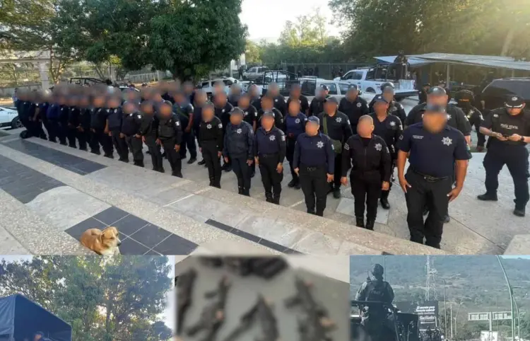 SSP y FGE aseguran a policías en Chiapa de Corzo