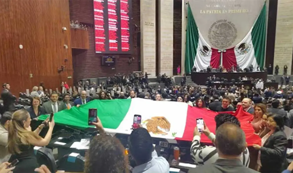 Legisladores de oposición gritaron “Fuera Rocha”.Cortesía