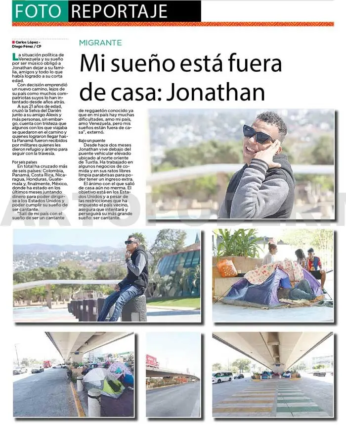 Mi sueño está fuera de casa: Jonathan