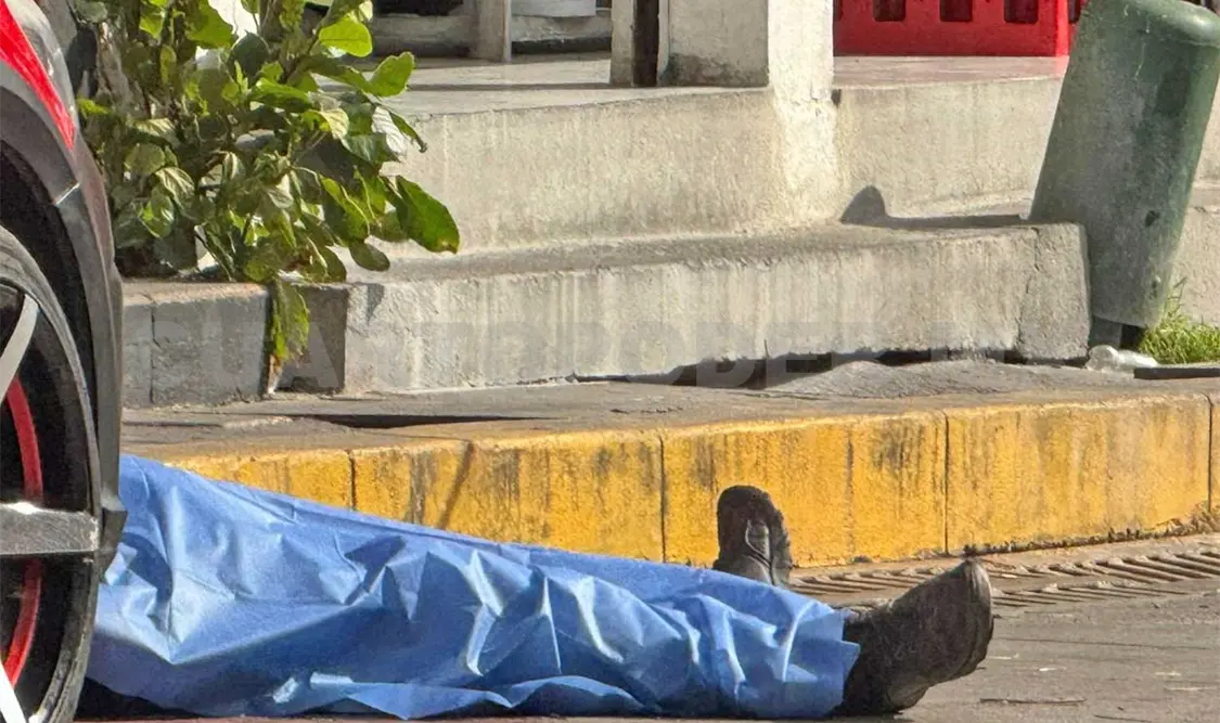 El sujeto entró a una carnicería, agarró un cuchillo y comenzó a degollarse. Ulises Villalobos / CP