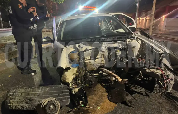 Sufren fuerte accidente en el libramiento Sur