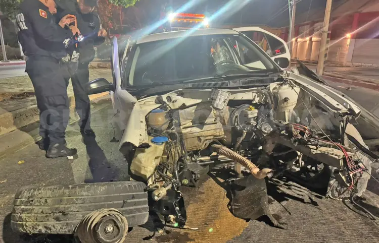 Sufren fuerte accidente en el libramiento Sur