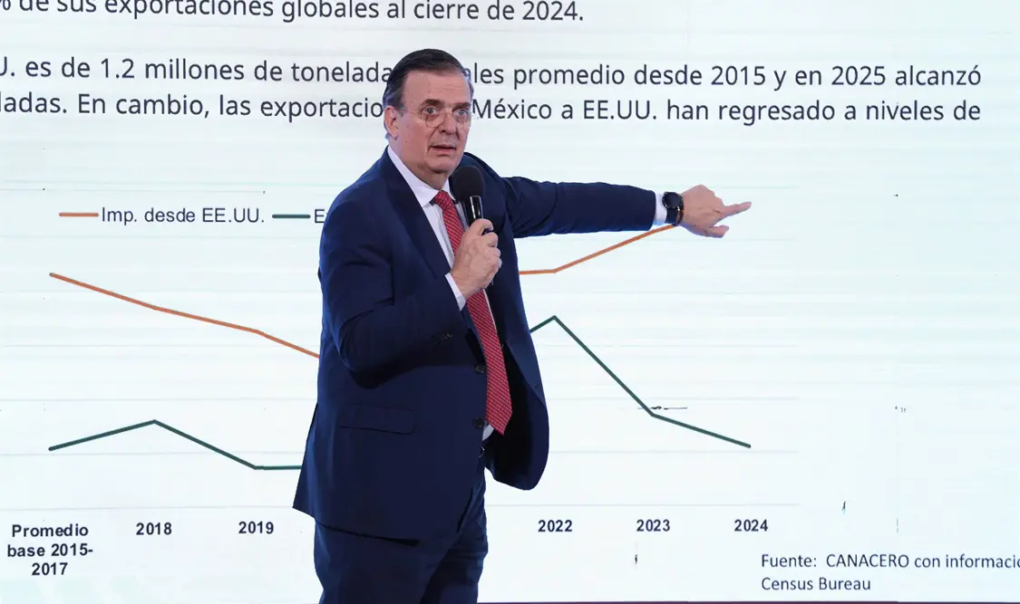 El secretario de Economía dice que no es justificable el arancel, ya que “México importa más acero de Estados Unidos que lo que exporta”. Cortesía