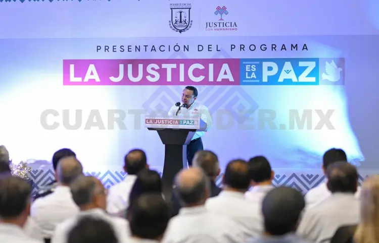 Presenta PJE campaña "La justicia es la paz"