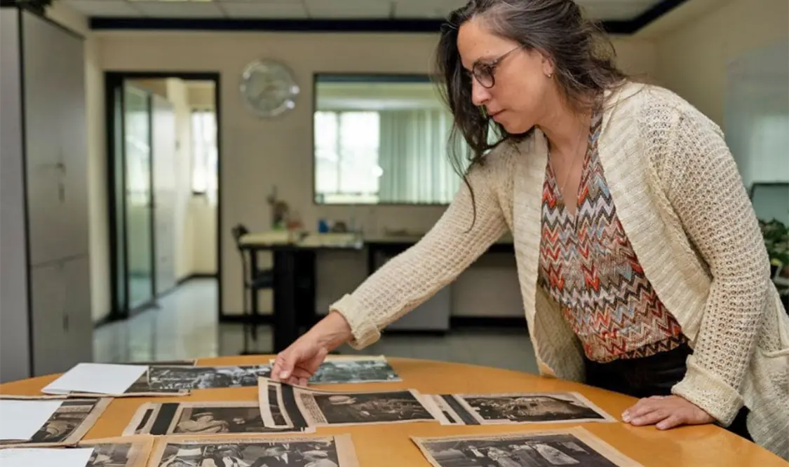 Nadine Vera trabaja en un proyecto para el Centro de Historia Cultural de las Sociedades Contemporáneas de la Universidad Paris-Saclay. Cortesía