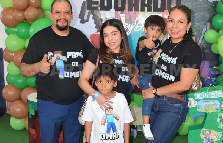 Omar Eduardo celebró con Minecraft