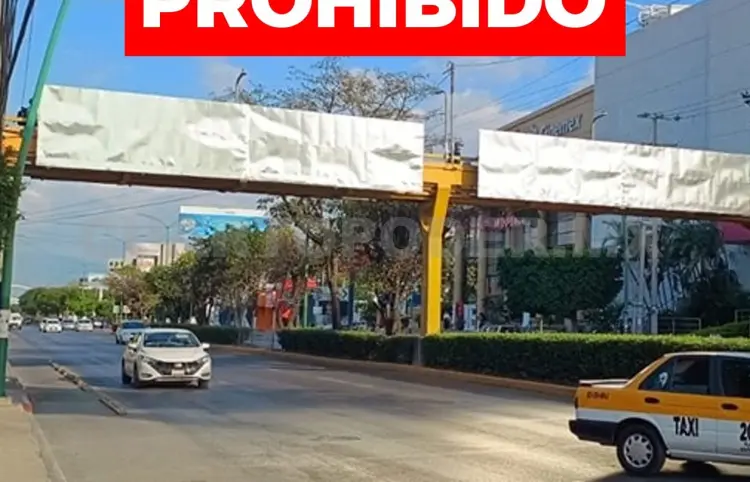 Publicidad en puentes no está autorizada