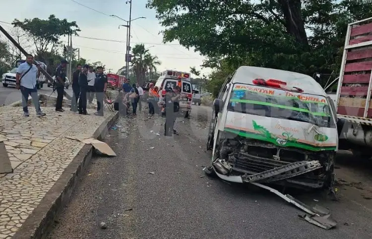 Colectivazo salda con seis lesionados
