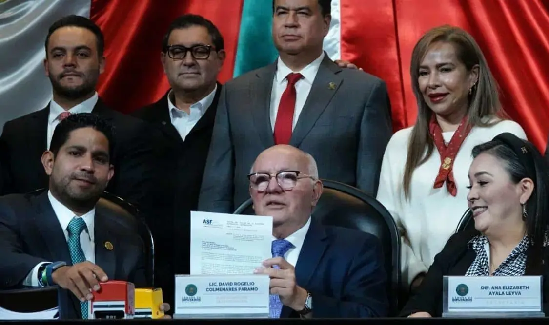 Colmenares presentó ante la Comisión de Vigilancia de la ASF, la tercera entrega de la fiscalización de la Cuenta Pública 2023. Cortesía