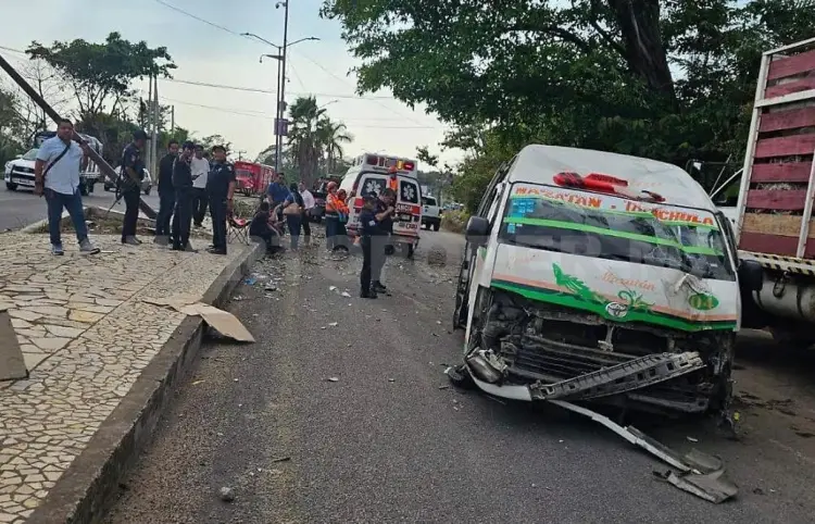 Colectivazo salda con seis lesionados