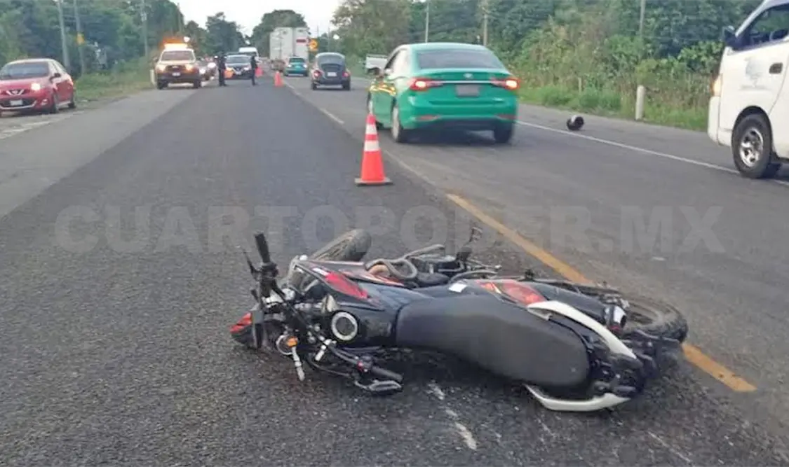 La combinación de velocidad y no guardar la distancia produjo el choque. Víctor Sánchez / CP