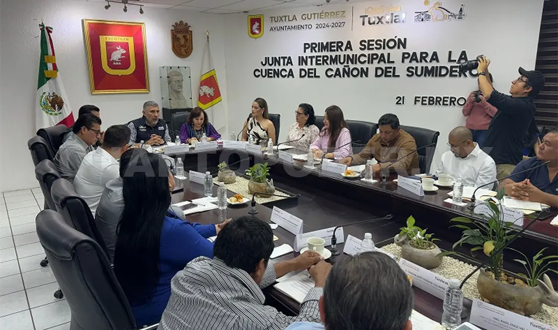 Trabajan en saneamiento del Cañón del Sumidero