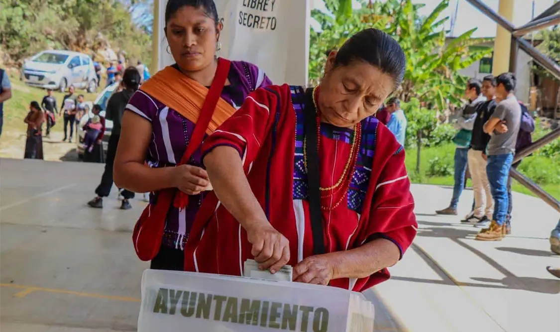Gana César Gómez elección en Oxchuc
