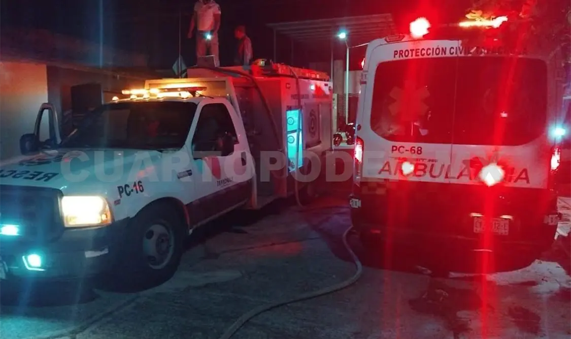 De incendio en casa lo rescatan sano y salvo