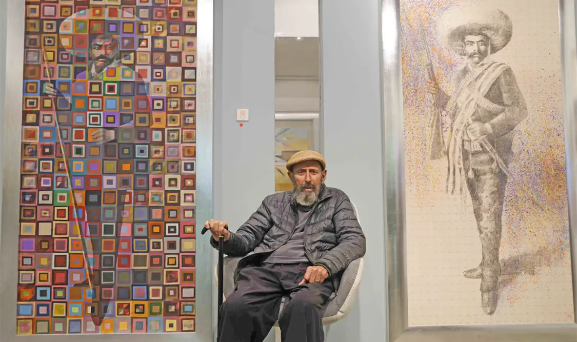 El artista presentó su obra en el marco de la Semana del Arte. Cortesía
