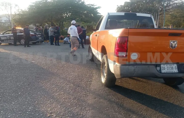 Joven sufre fuerte accidente y termina con una fractura