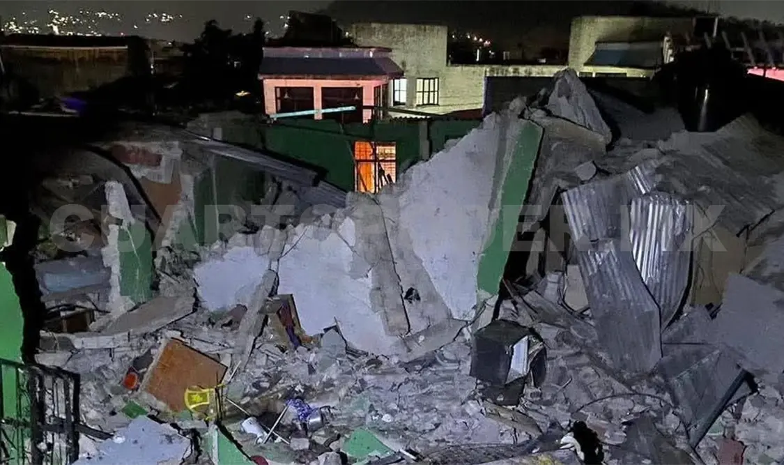 Explota cilindro en vivienda por fuga de gas