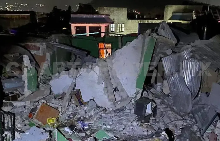 Explota cilindro en vivienda por fuga de gas