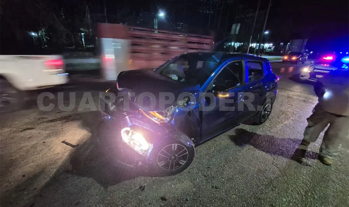 Por manejar presuntamente ebrio choca por alcance
