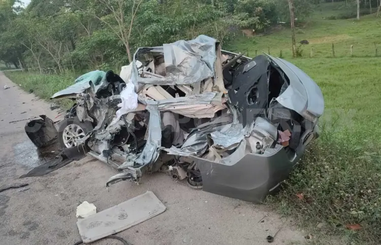 Choque mortal: un deceso y pérdidas materiales