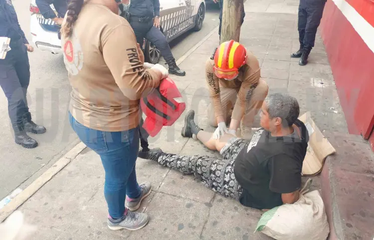 Mujer en situación de calle es atropellada