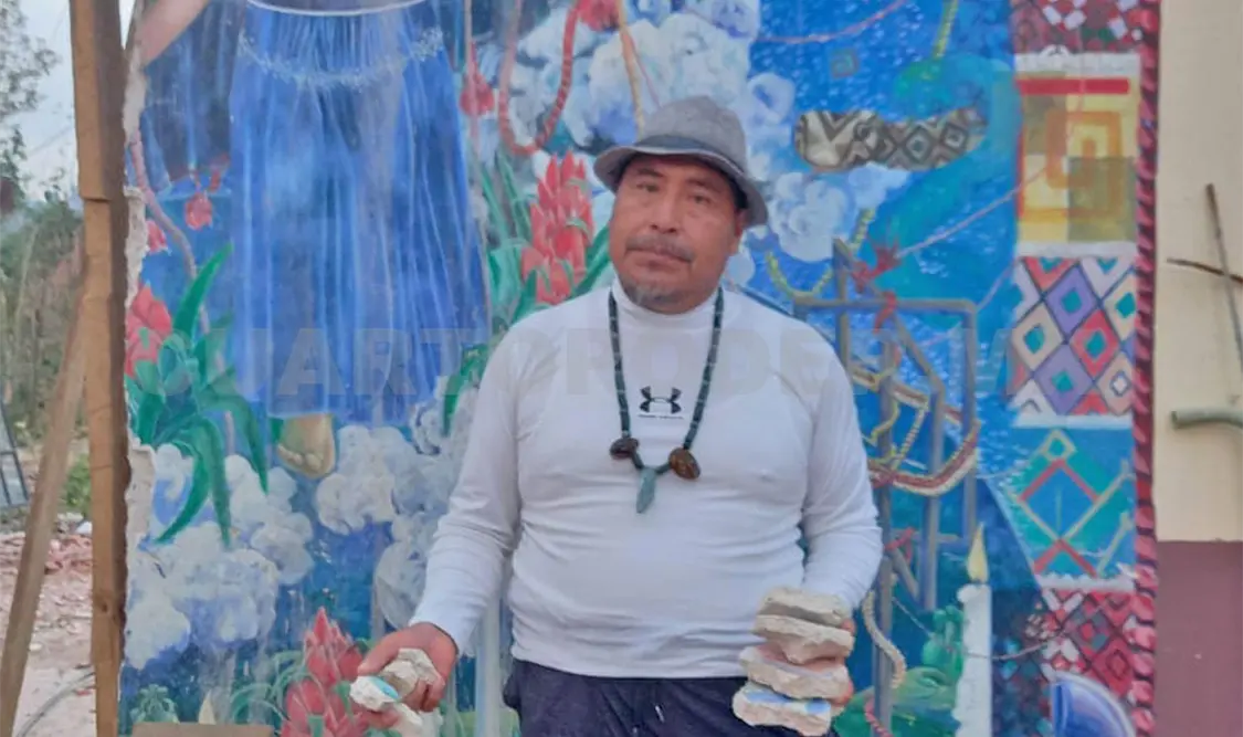 La obra permaneció intacta por más de 25 años en el poblado tseltal de Tenejapa, en la región Altos de Chiapas. Manuel Martínez / CP