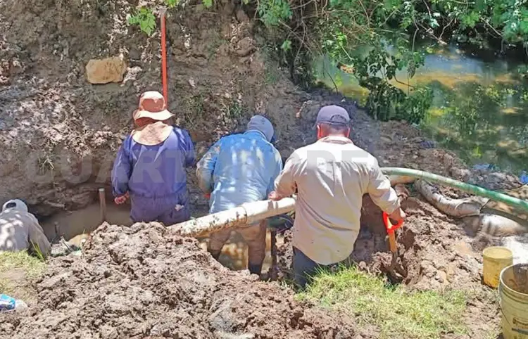 Restablecen suministro de agua en zona norte