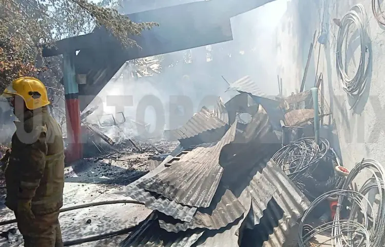 Se incendia domicilio por una olla de frijoles