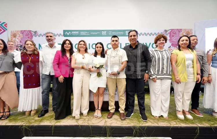 Ejecutivo presente en bodas colectivas 2025