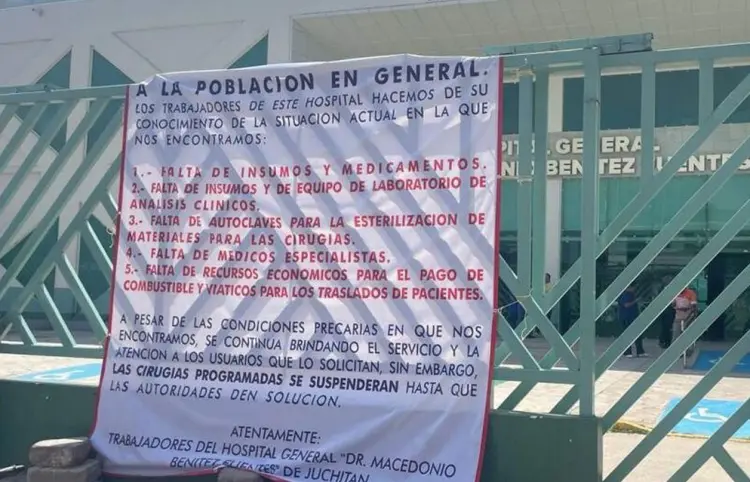 Cancelan cirugías en Hospital IMSS-Bienestar