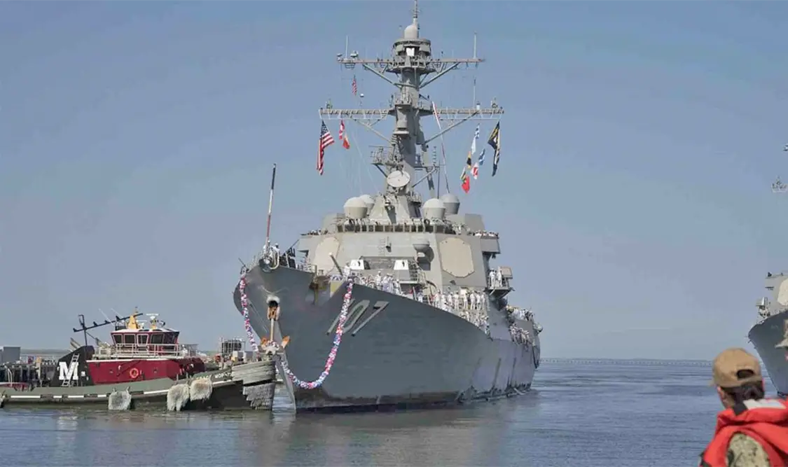 Buque de guerra operará contra delitos en aguas internacionales. Cortesía