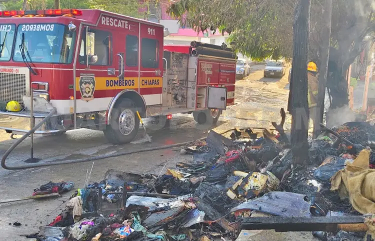 Arde humilde vivienda en barrio San Francisco