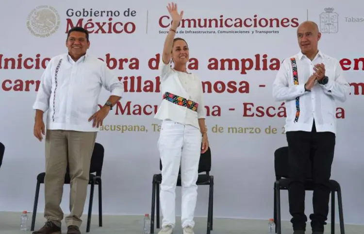 Abandonan evento de presidenta en Tabasco