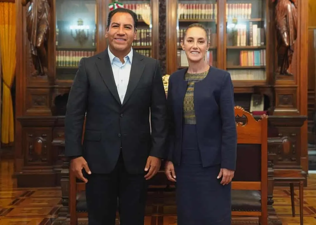 La presidenta Claudia Sheinbaum recibió al gobernador Eduardo Ramírez