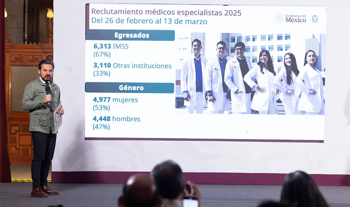 Reclutan a casi 10 mil médicos especialistas