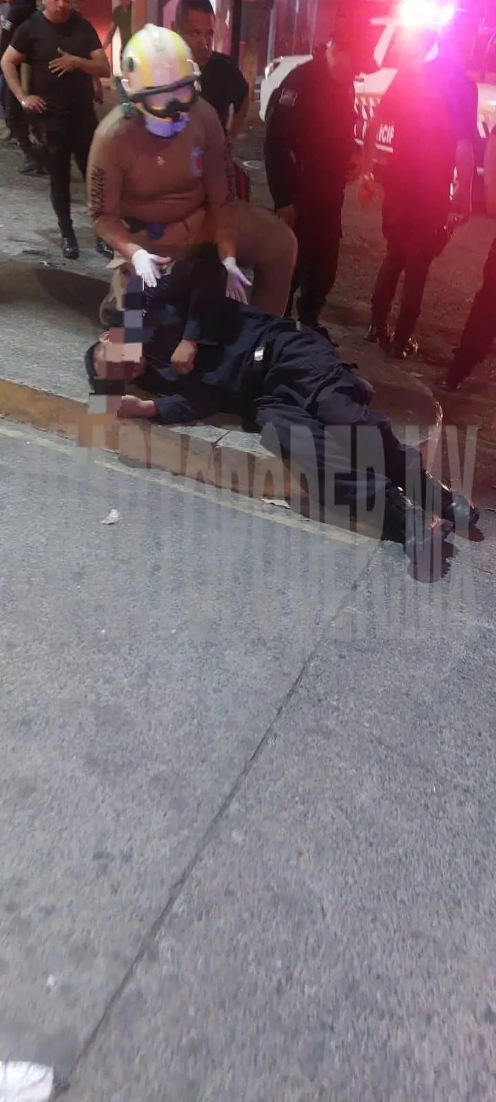 Acude a atender reporte de riña y lo lesionan
