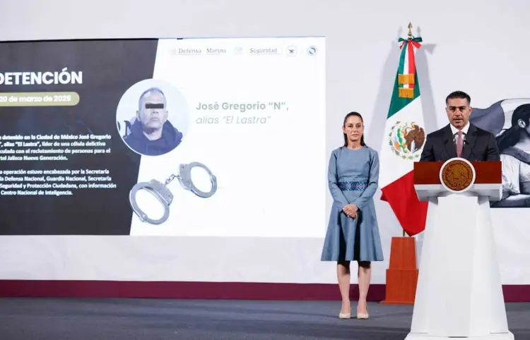 "El Lastra" dedicado a reclutar por redes sociales: Harfuch