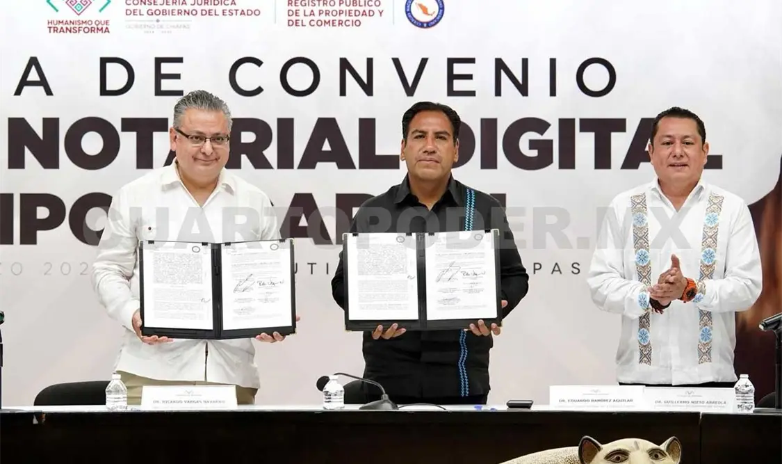 Firma ERA convenio para la implementación del sello notarial