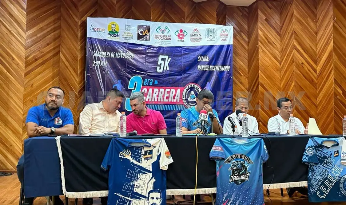 Presentan 3ª edición de Carrera Cebech 5K