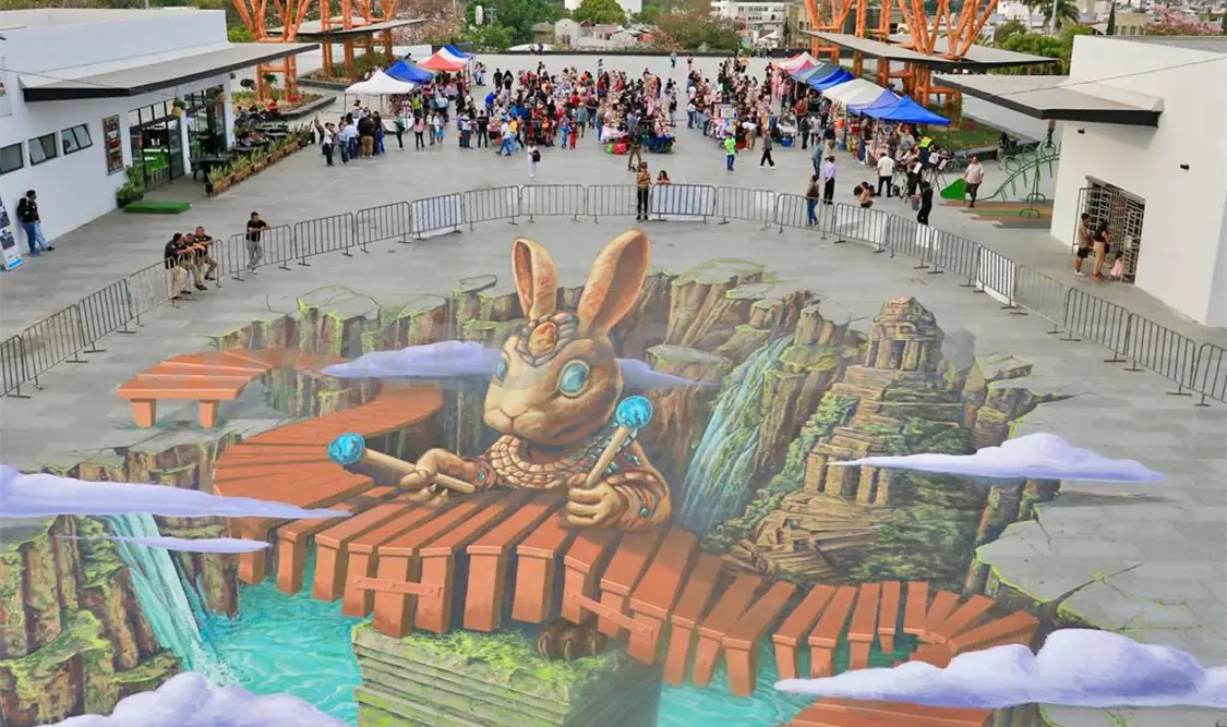 Este fue el resultado del trabajo de los artistas. Cortesía
