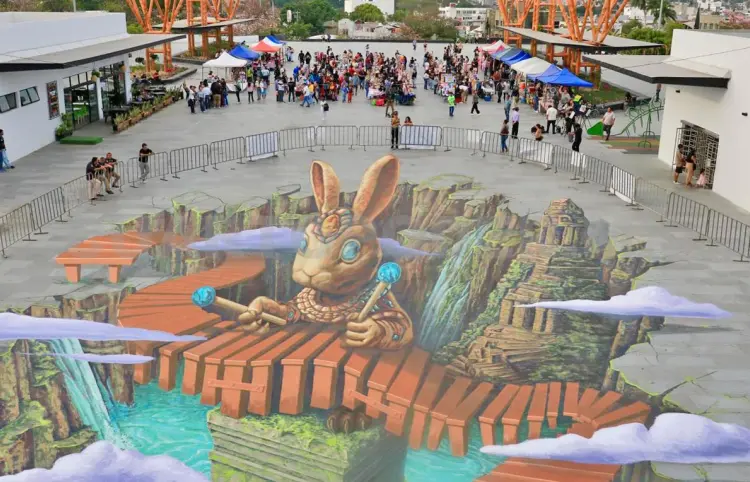 Se maravillan con arte en 3D
