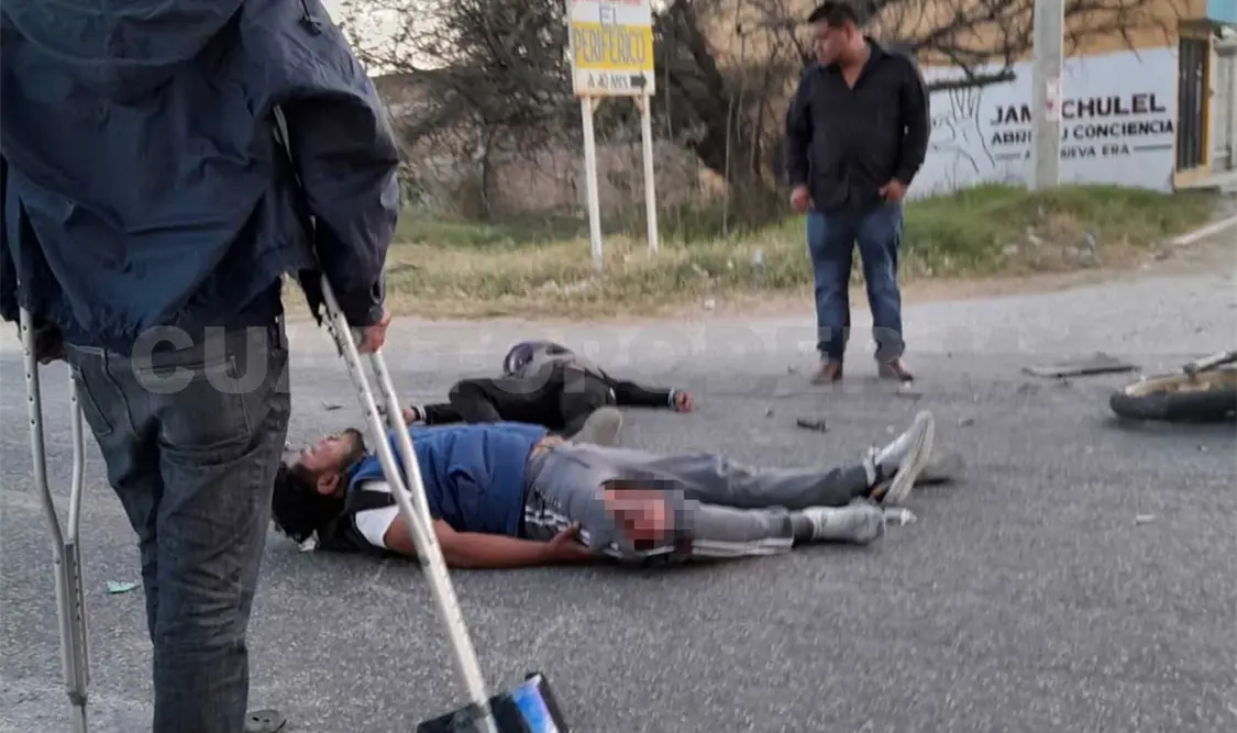 Terminan con lesiones de consideración en choque