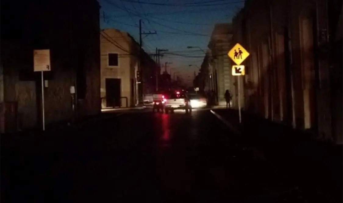 Mantenimiento correctivo provocó apagón en Yucatán